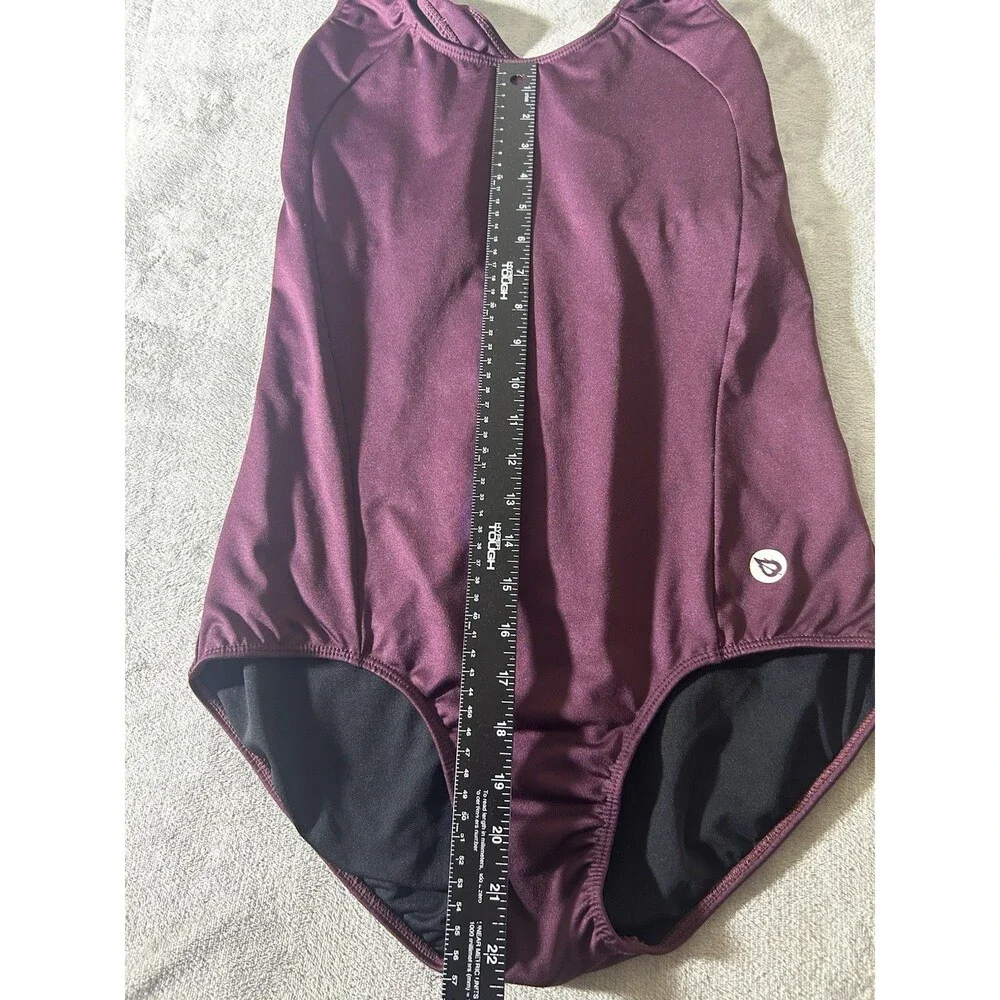 Baleaf Women's One Piece Swimsuits Athletic Racerback Maroon Training Swimsuit